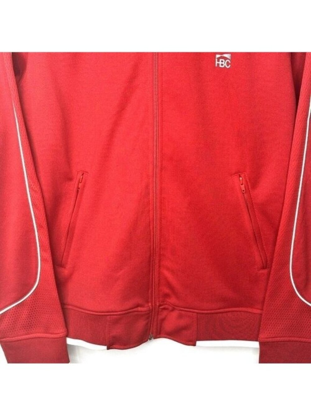 Vintage HBC Canada 2006 Olympic Track Jacket Mens L Red Full Zip Y2K Torino - Picture 4 of 15